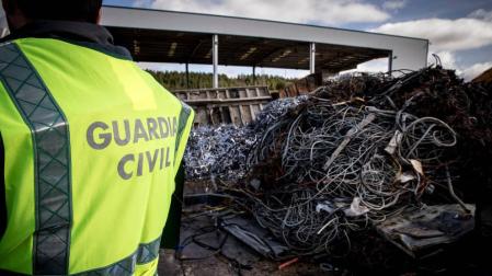 Los controles en las chatarrerías logran reducir los robos de cobre en un 73%