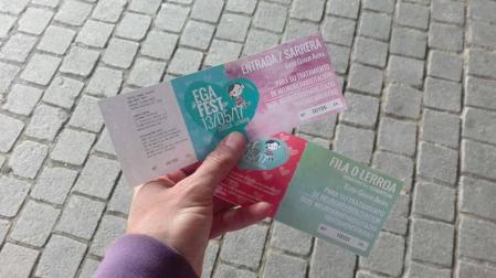 Fiesta solidaria en Estella para ayudar a Aiora, de 3 años y con lesión medular