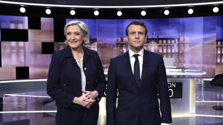 Jean-Marie Le Pen cree que su hija no dio la talla en el debate presidencial