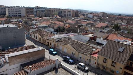 Imagen panorámica de una de las zonas del barrio de Lourdes cuyas calles serán renombradas por el Ayuntamiento de Tudela.