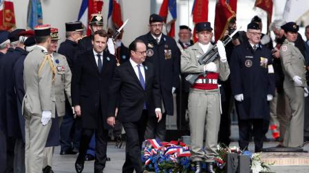 Homenaje de Macron a las víctimas de la II Guerra Mundial en su primer acto