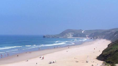 Playa el Sable de Merón en San Vicente de la Barquera.