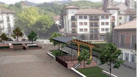 La reforma de la plaza de Elizondo comienza hoy con un nuevo kiosco