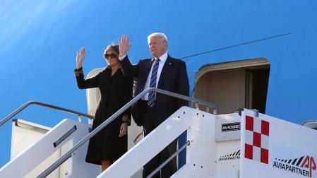 Trump inicia en Roma su gira europea tras el atentado en Manchester