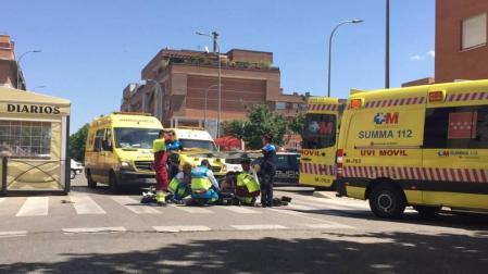 Muerto un anciano de un puñetazo tras una discusión de tráfico en Madrid