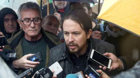 Pablo Iglesias ve una "vergüenza" que Bódalo siga en prisión