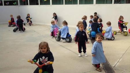Estudiantes del colegio Irabia-izaga
