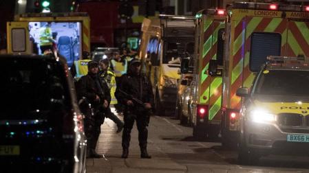 Otras treinta personas han resultado heridas en dos ataques, perpetrados en el puente de Londres y el mercado de Borough