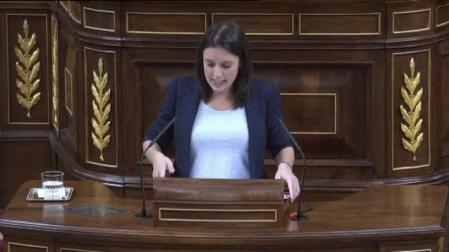 Irene Montero: “La corrupción tiene sede, y es Génova 13”
