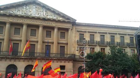 Graban la manifestación desde el Gobierno
