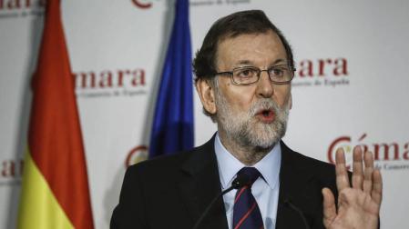 El presidente del Gobierno, Mariano Rajoy, durante su intervención en la inauguración de la jornada "Crecimiento empresarial y competitividad".