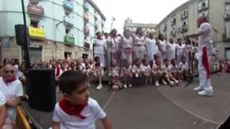 Vídeo 360º de la jota al Glorioso San Fermín durante la Procesión