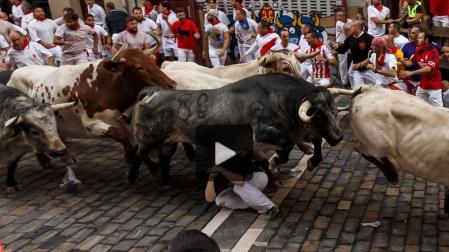 Vídeo del primer encierro de San Fermín