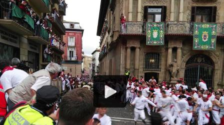 Vídeo del segundo encierro de San Fermín