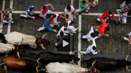 Vídeo del cuarto encierro de San Fermín 2017