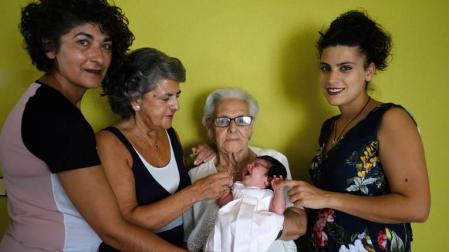 Tatarabuela a los 84 años