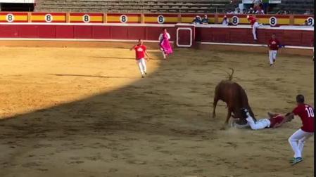 Un corneado en Tudela en el concurso de recortadores
