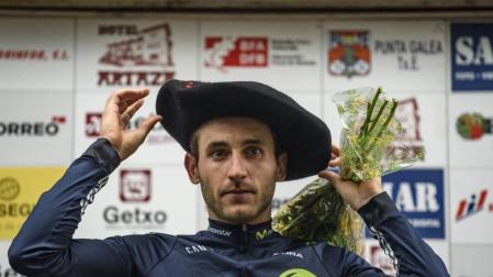 Carlos Barbero, del Movistar, reina en su tierra
