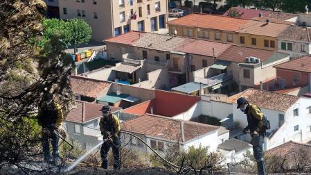 Los bomberos han dado por extinguido el incendio declarado el miércoles en Falcesviernes, 04 de agosto de 2017