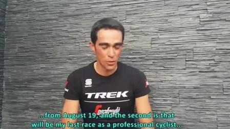 Alberto Contador anuncia su retirada