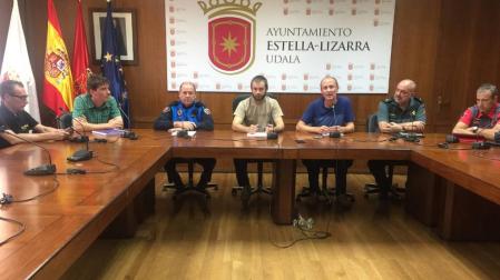 Una media diaria de 90 agentes veló por la seguridad en fiestas de Estella