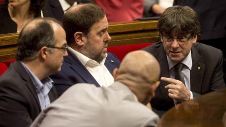 El independentismo no desvelan los plazos para aprobar la ley del referéndum