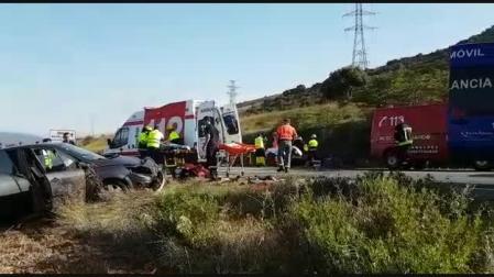 Grave accidente en Artajona