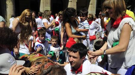 Imágenes de este acto en el último día de fiestas.