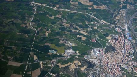 Imagen del Canal de Navarra cuyo agua llegará a Peralta.