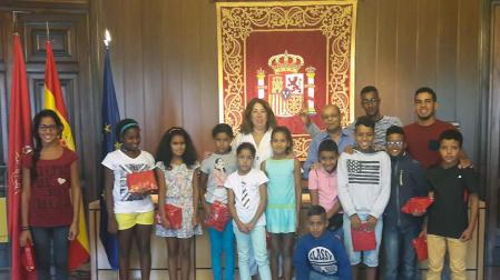 Alba recibe a niños saharauis que pasan el verano con familias de acogida navarras