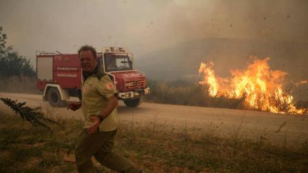 Guarda forestal en el incendio de Tafalla: “Fue uno de los días más duros”