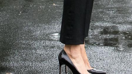Los tacones de Melania causan revuelo en plena catástrofe por el huracán Harvey