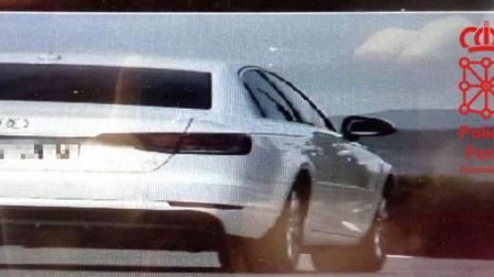 Sorprendido un conductor a 214 km/h en la Autopista de Navarra a la altura de Tiebas