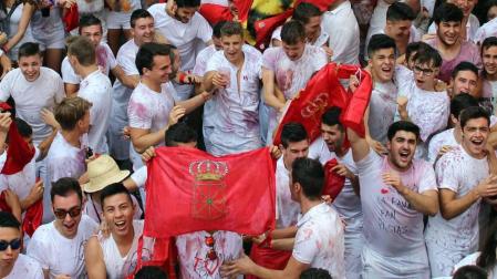 Imágenes del chupinazo 2017.