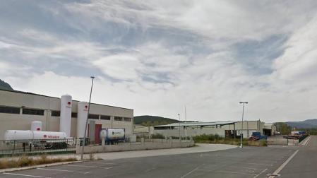 Incendio en un silo de almacén de una empresa de Uharte Arakil