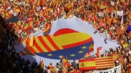 Marea ciudadana en Barcelona por la unidad de España