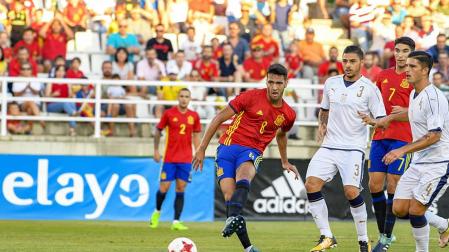 Un gran Merino lidera a una renovada España sub'21 para barrer a Italia en Toledo