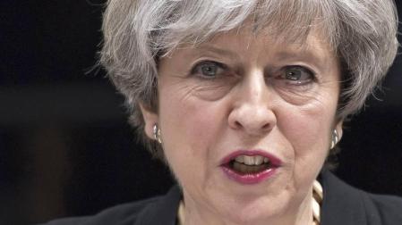 La primera ministra británica, Theresa May.