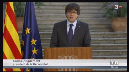 El Gobierno traslada a TV3 su queja por rotular a Puigdemont como president
