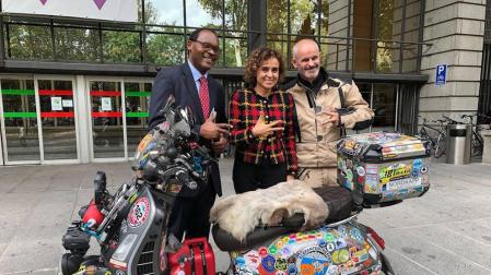 Un español recorrerá 10.000 kilómetros entre Pamplona y Dakar con un fin solidario