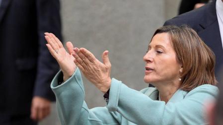 Forcadell, tras salir del Supremo: "Volvemos a casa. Gracias a todos"