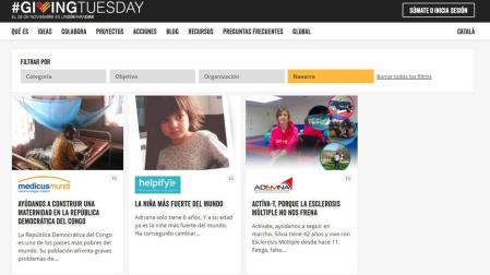 Tres oenegés navarras en el 'Black Friday' de la solidaridad