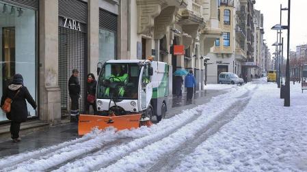 Pamplona ha activado este jueves su Plan de Nieve