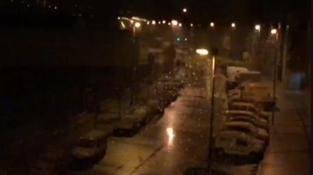 La nevada, en Buztintxuri.