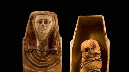 Una momia egipcia, por primera vez en Feriarte
