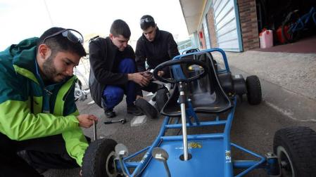 Alumnos de la ETI de Tudela fabrican llantas para el Parque de Educación Vial