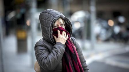 Fotografías de la capital de Navarra durante el 17 de enero de 2017.