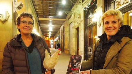 Unas gallinas de libro