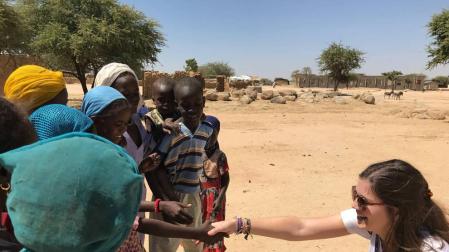 La navarra María Salsamendi, con los refugiados en Chad