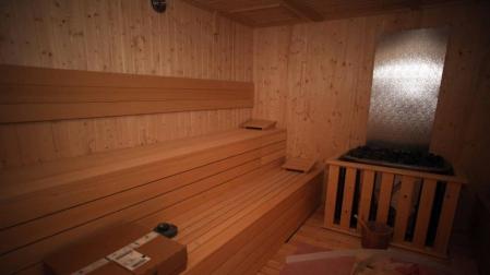 Una sauna.